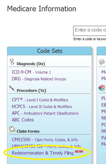 Medicare Redeterminiation Filing Date Calculator