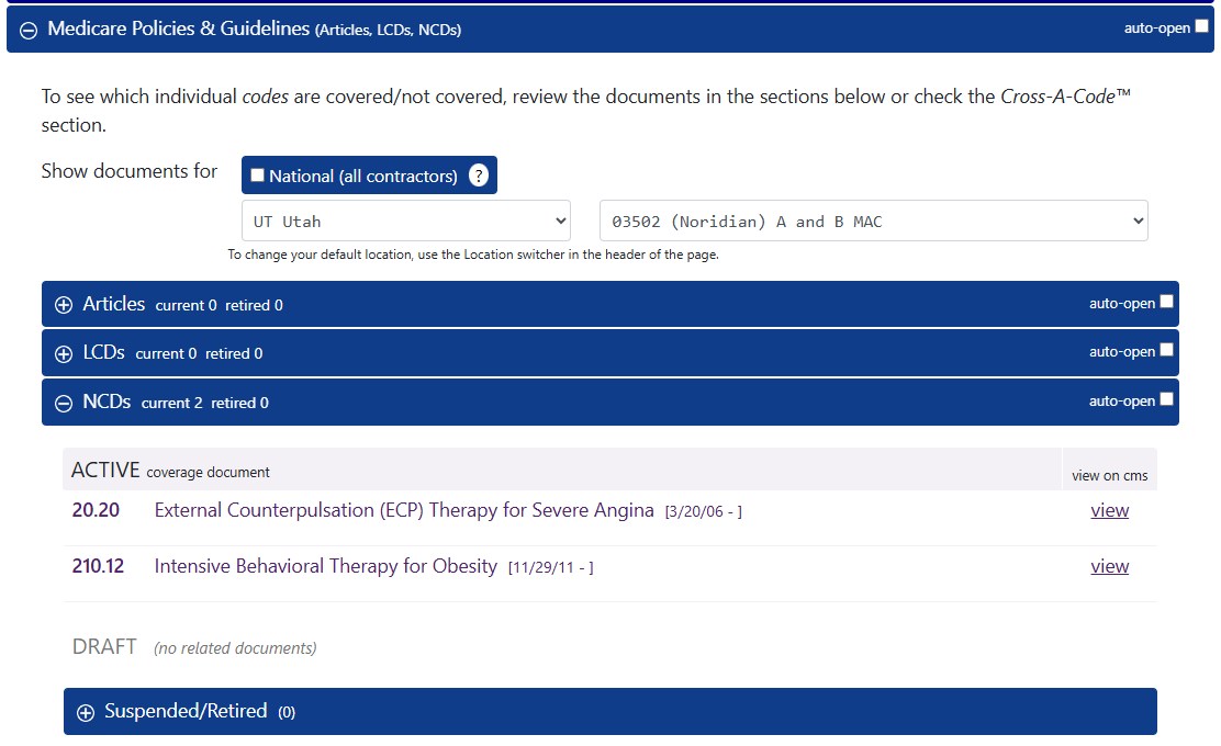 after Updated location selector for Medicare Policies set for Utah