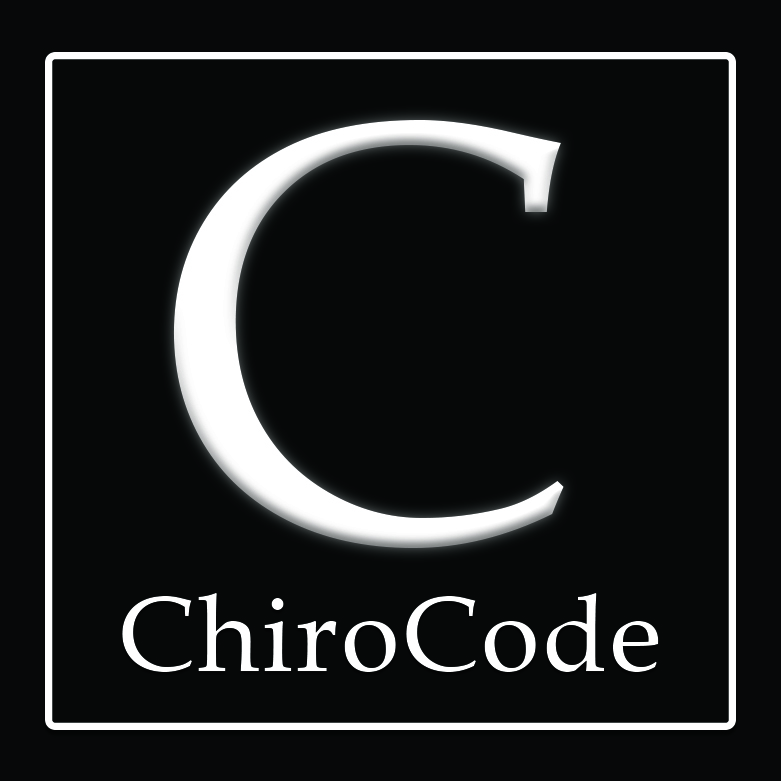 ChiroCode.com logo - coding for chiropractors, books and tools
