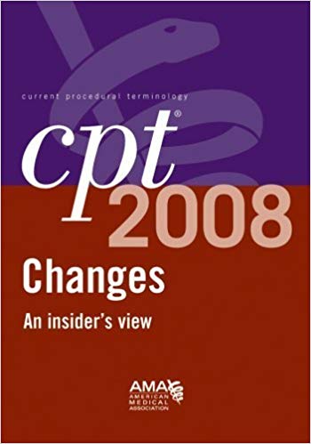 Book cover for CPT Changes 2008