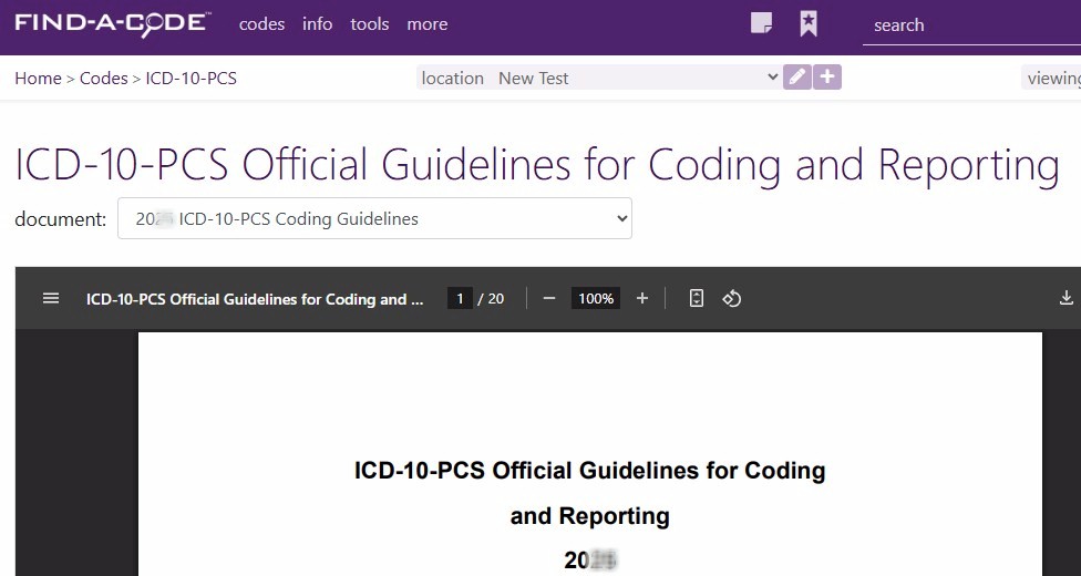 icd-10-pcs official guidelines