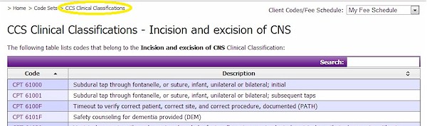 CCS Codes - Clinical Classification Codes - 3