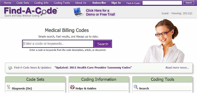 Find-A-Code update for medical billing and coding